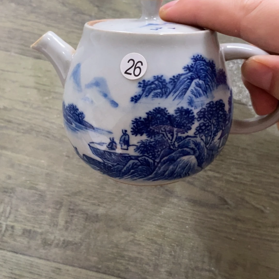 景德镇手绘陶泥壶
