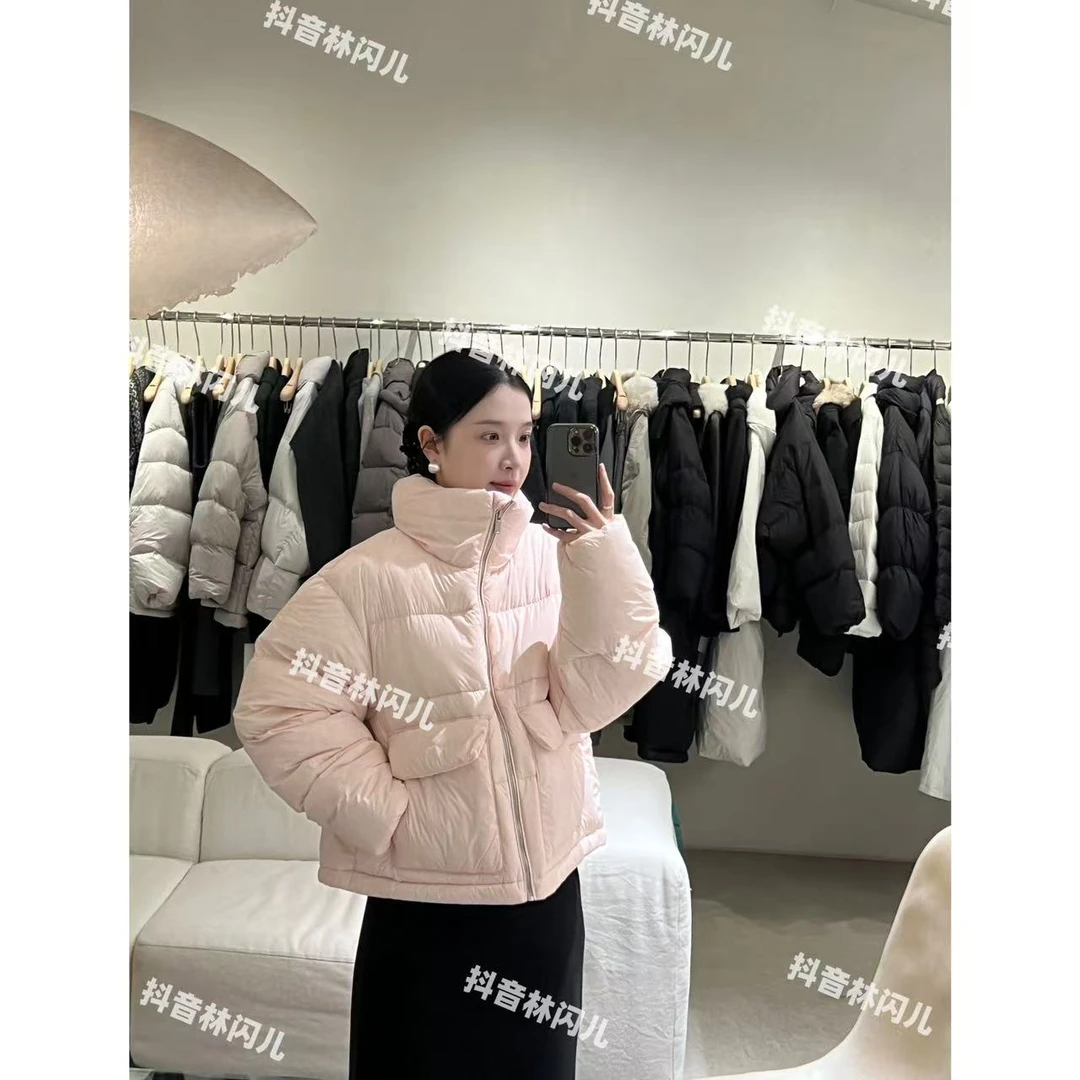 林闪儿-烟囱领面包羽绒服H9032【文明试穿脏拒】