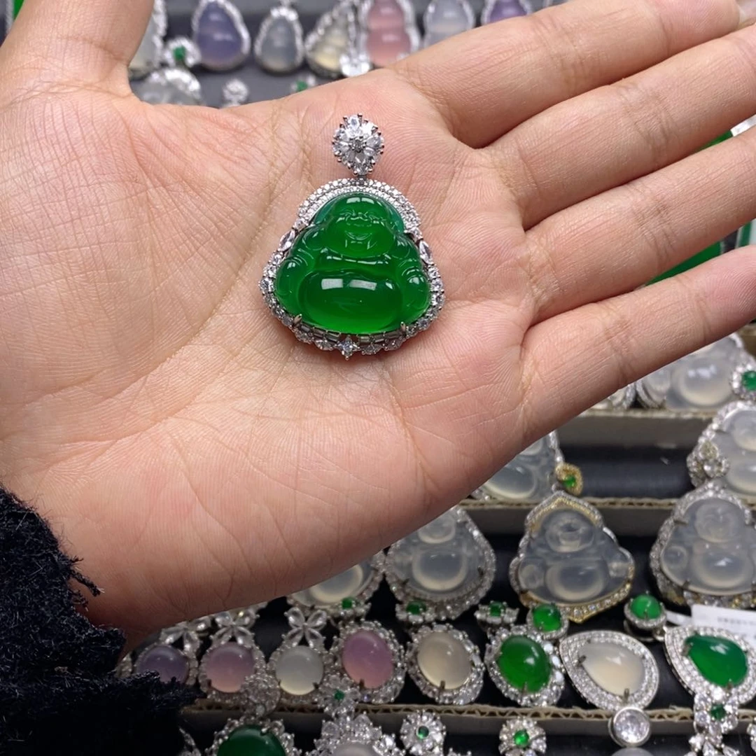 玛瑙/玉髓吊坠(不含链)银S925镶嵌雫