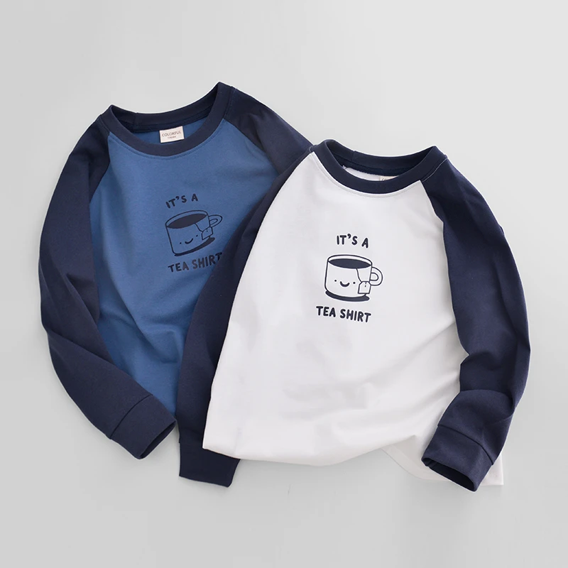 班比纳童装2025春季新款男童长袖t恤纯棉大童儿童打底衫上衣韩版