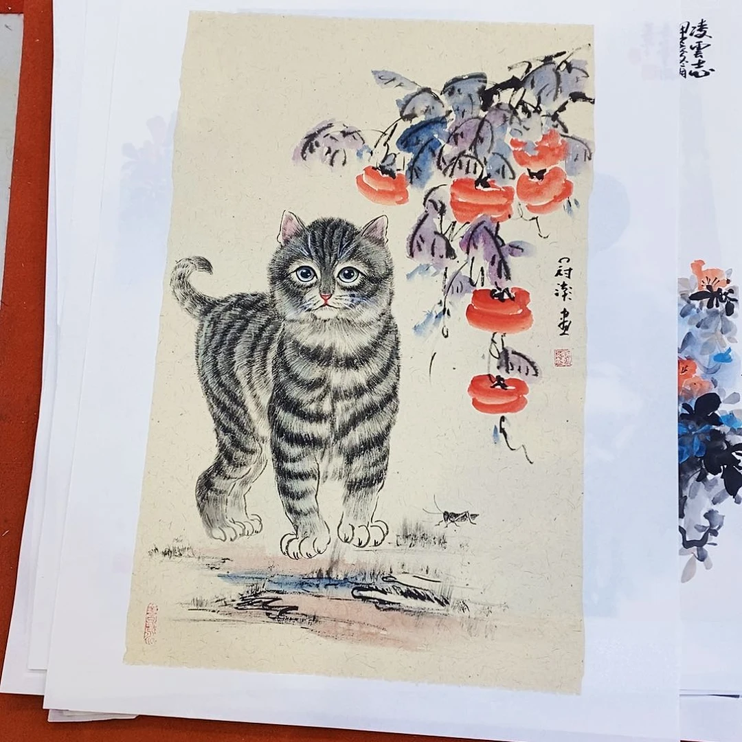 国画用****8我要给大家表演