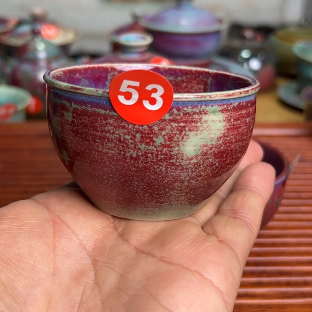 手工制作钧窑茶器