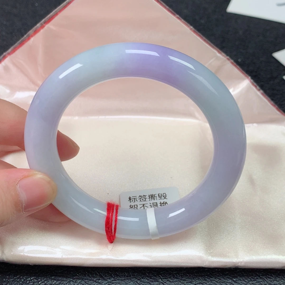 未镶嵌手镯翡翠缅甸天然翡翠手镯56圈口