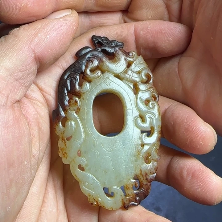 五***叔和田玉未镶嵌挂件