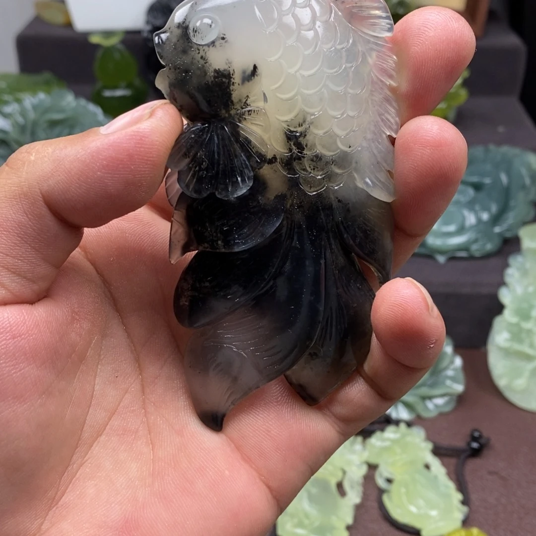 解***一未镶嵌蛇纹石玉吊坠(赠链)