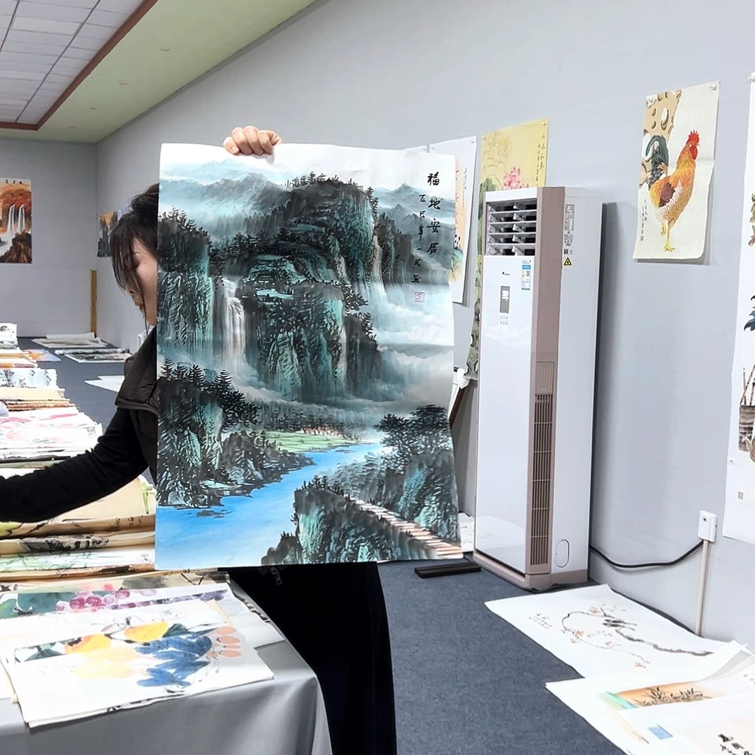 国画国画作品纯手绘制字画