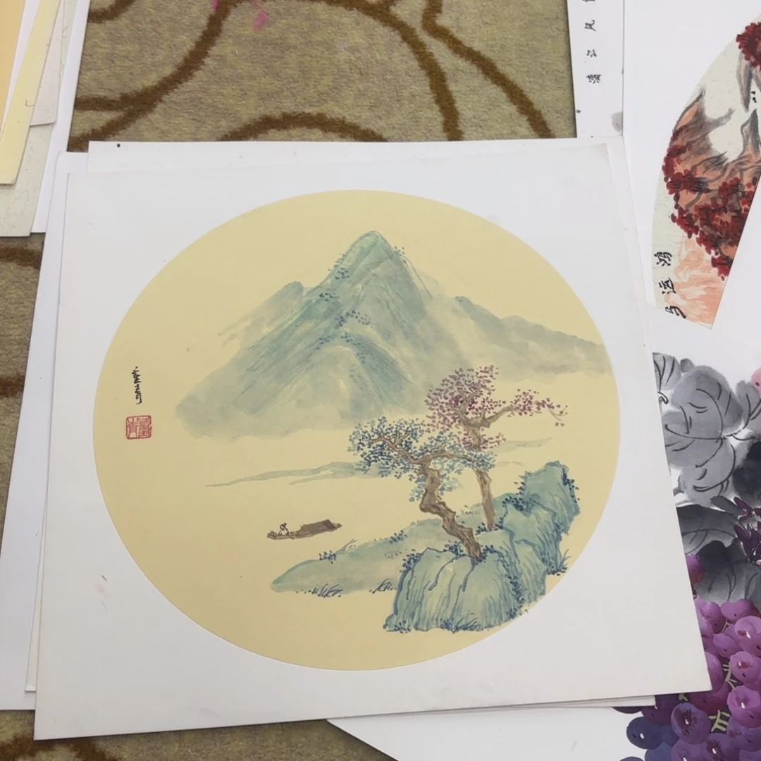 国画38-38卡纸作品童