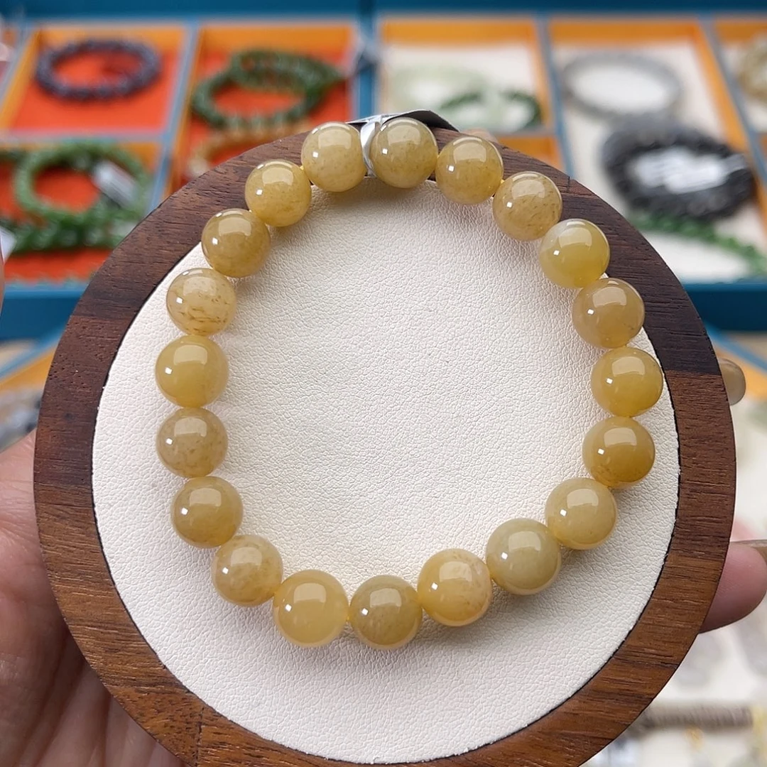 和田玉未镶嵌手串Z42卡10