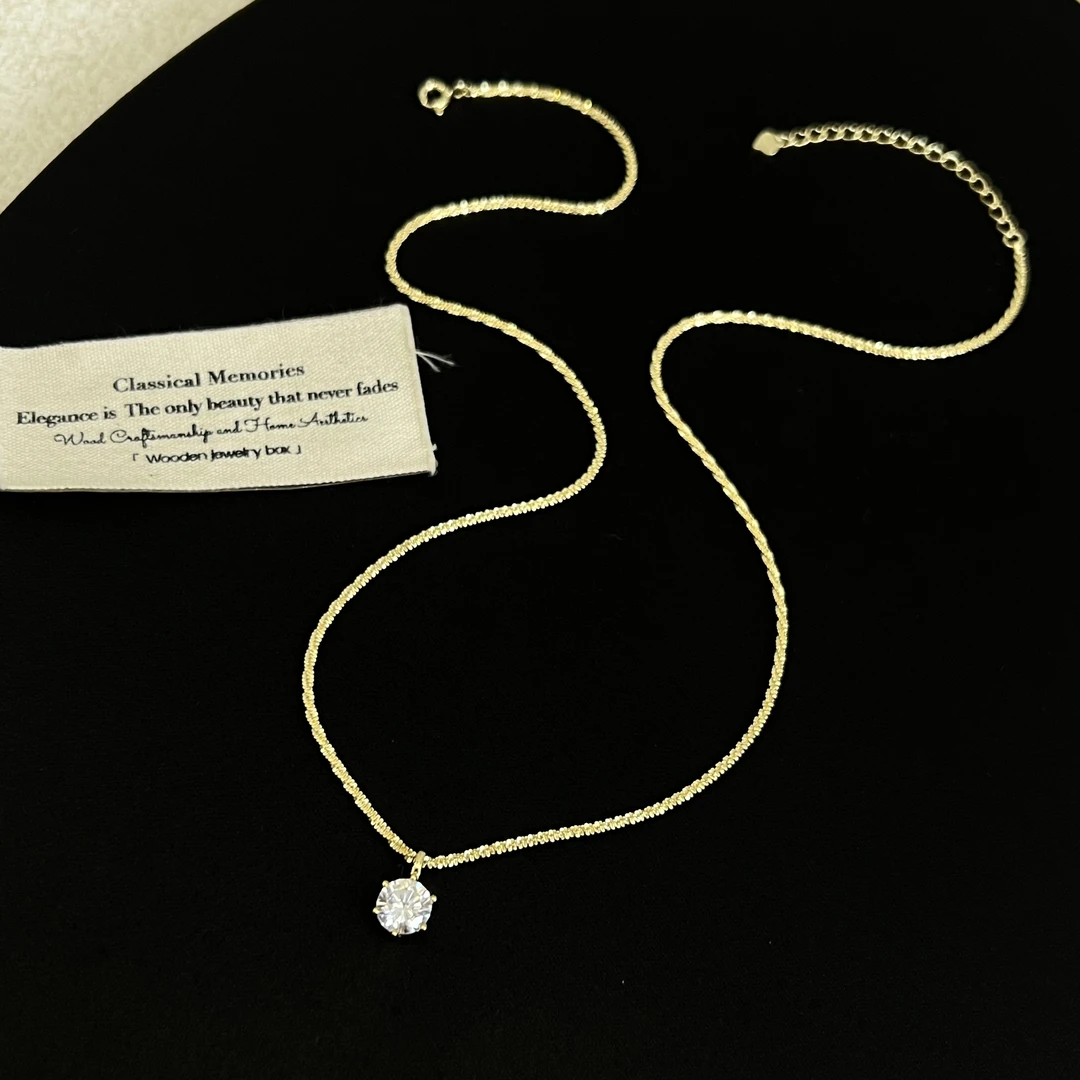 坠链均925银锆石 【一颗漫漫】锆石项链5567