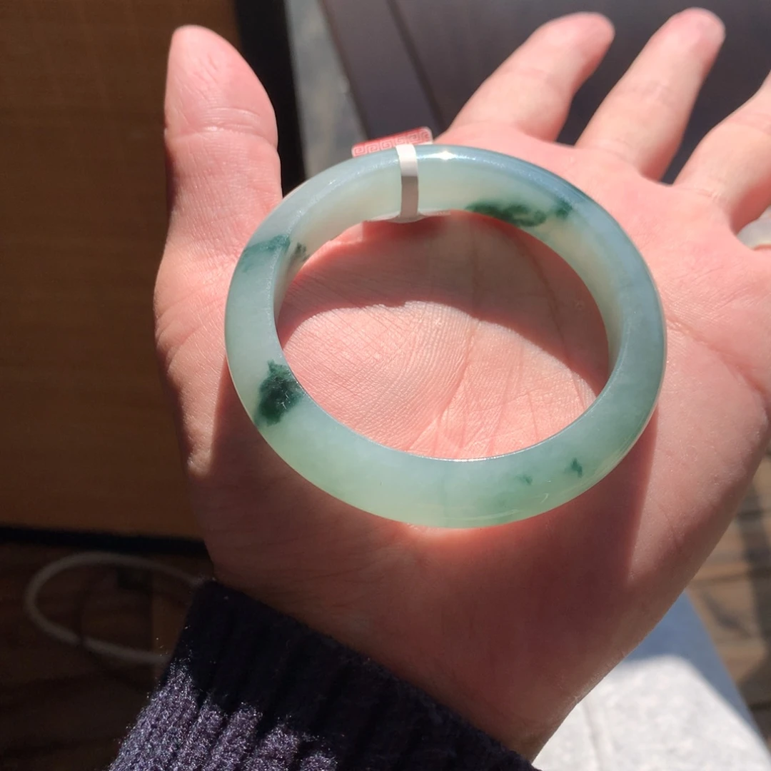 翡翠未镶嵌手镯17号55.8