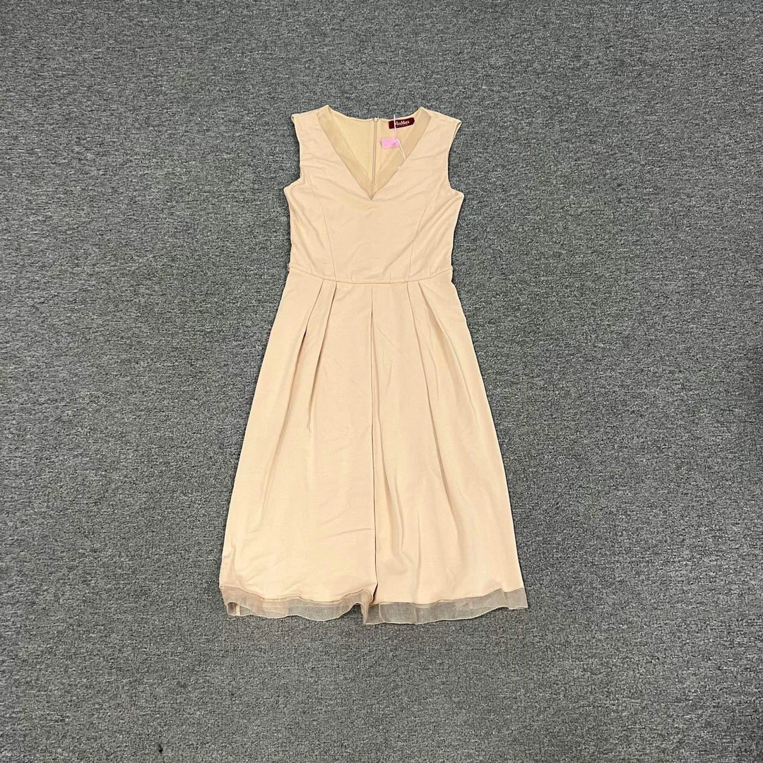 99新 AMIPARIS maxmara 裸色连衣裙
