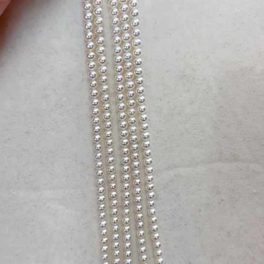 淡水珍珠颈饰银S925镶嵌多样性发一3-4