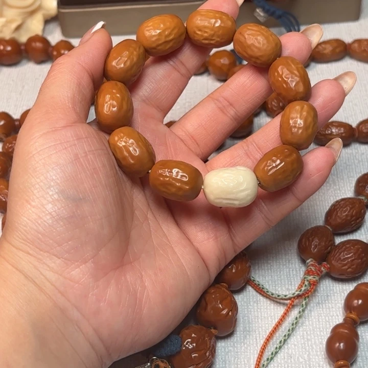 橄榄核手串/手链1.5奶枣