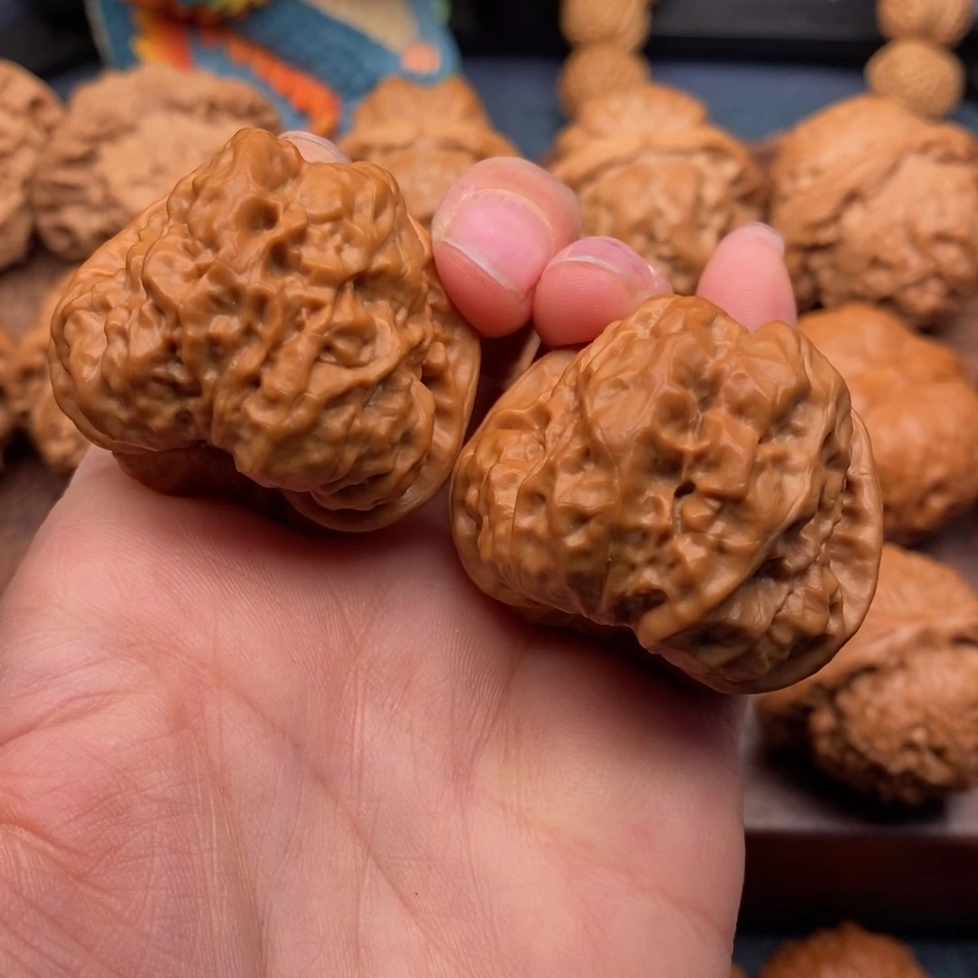 文玩核桃把件39全品肌肉蛙，水晶蜡皮