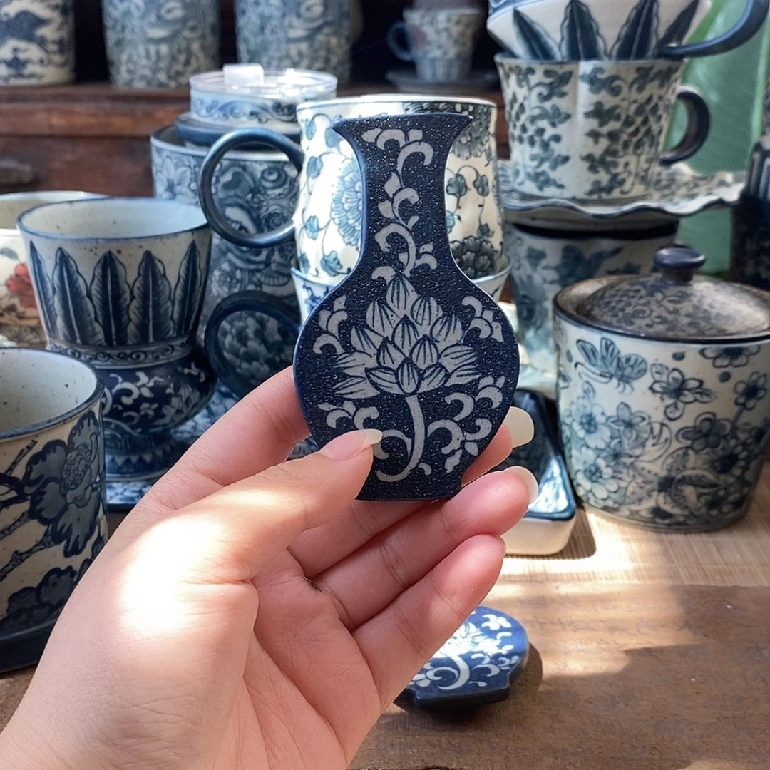 手工手绘青花高温陶瓷