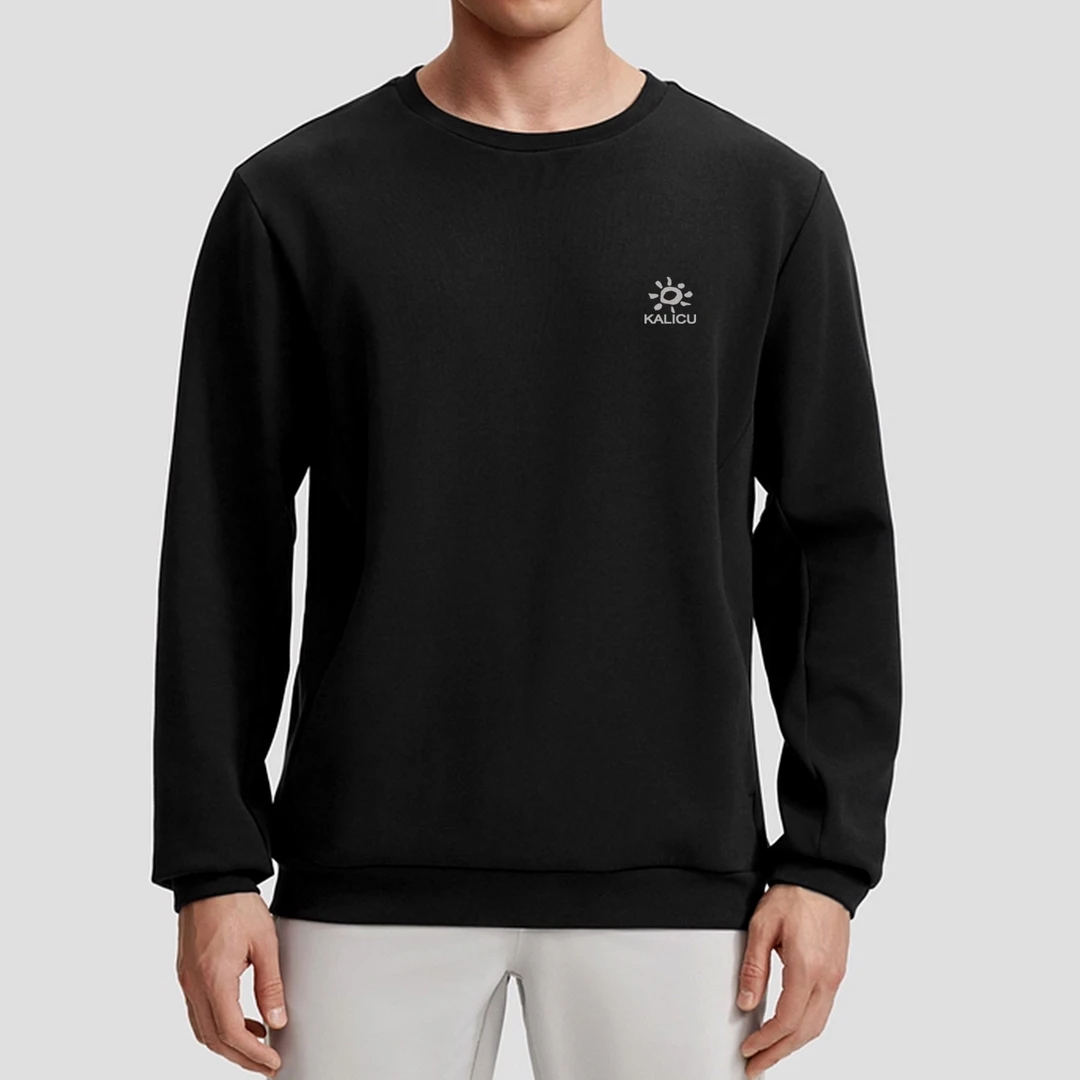 男子保暖上衣套头秋季标准卫衣长袖圆领D142