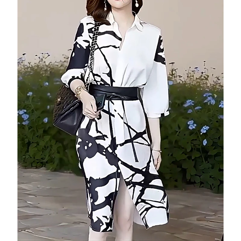 轻奢名媛高端连衣裙夏装小众长款小众气质网红小众法式高级感女装