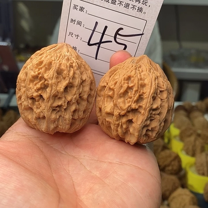 西***河文玩核桃把件文玩核桃大古始44-45