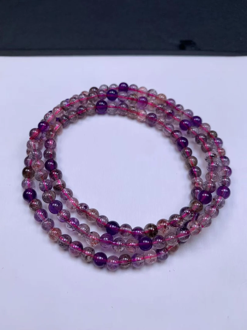 满矿超七水晶手串