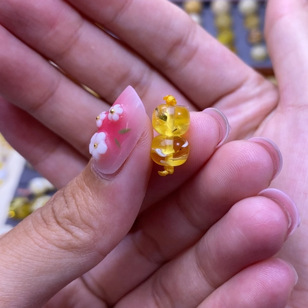 未镶嵌琥珀珠宝奇石小***子