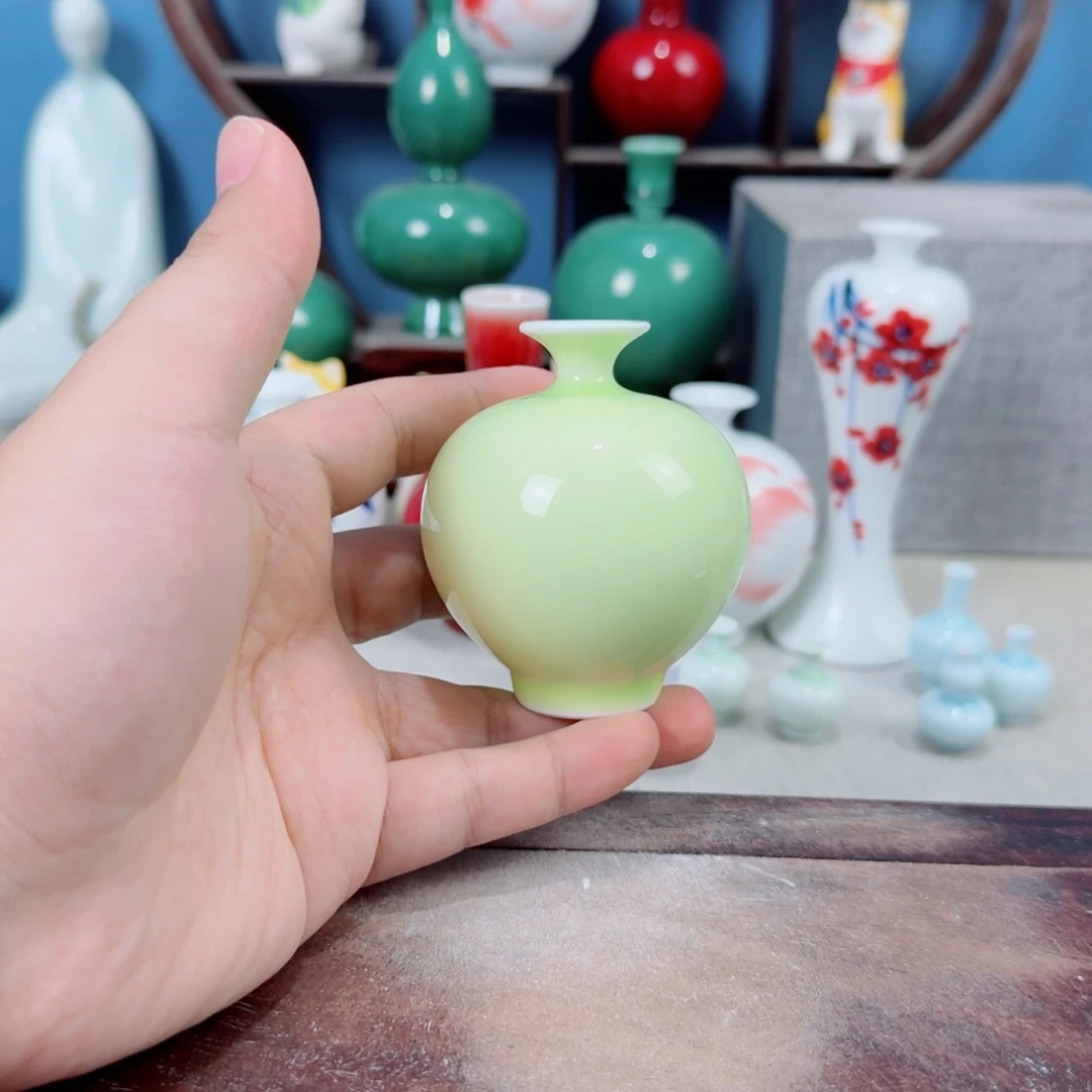 陶瓷手工小花器摆件