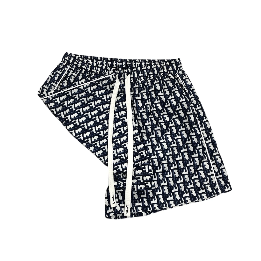 运动休闲春夏经典印花潮服短裤7679