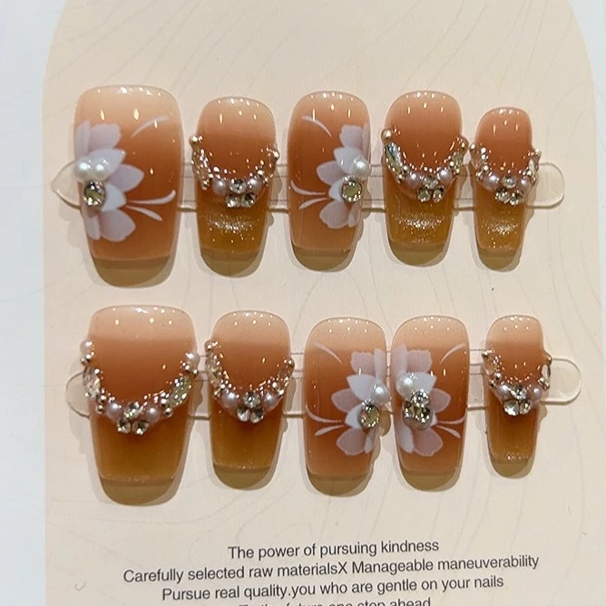 新年冰花手工穿戴甲