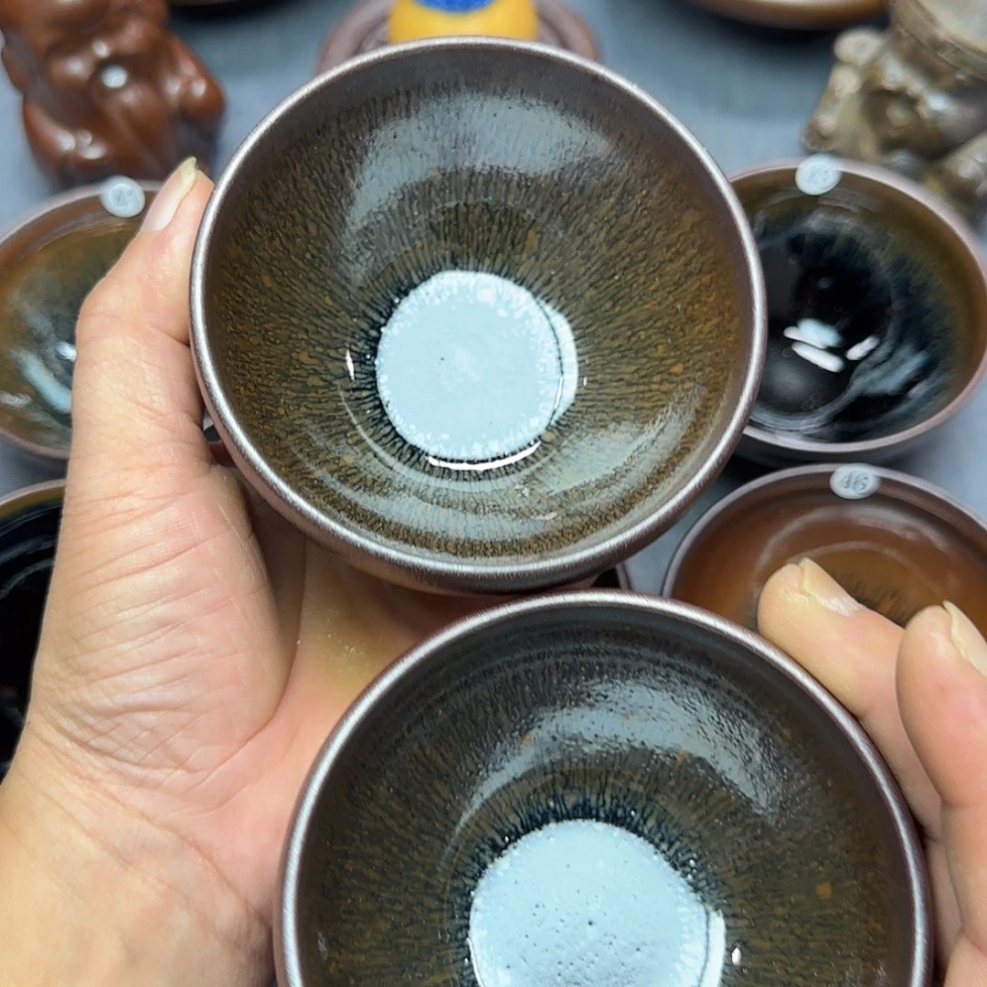 山***雨茶盏印春堂柴烧建盏