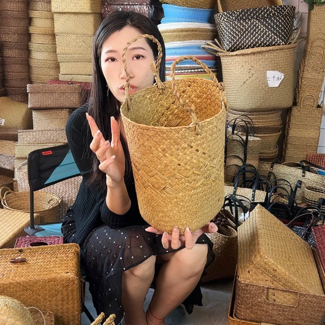 草编草编包/草编收纳盒微瑕疵