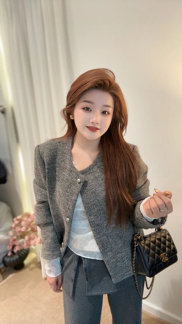 大顾家【格雷系】小香外套