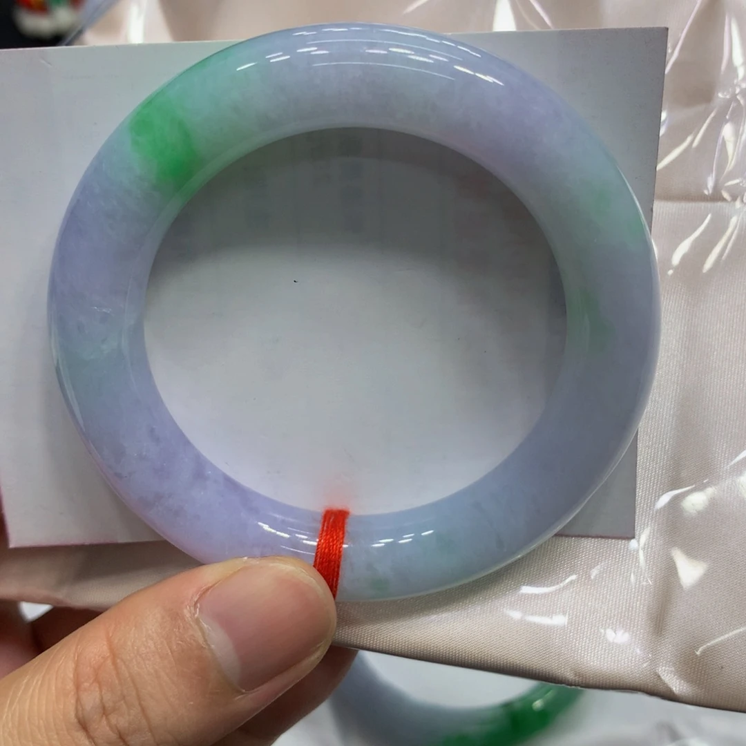 未镶嵌手镯（圆镯）翡翠翡翠手镯春彩大胖圆11