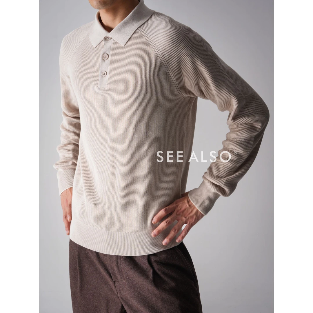 SEE ALSO『秋冬大上新！』超精纺精梳棉老钱风长袖POLO打底毛衣