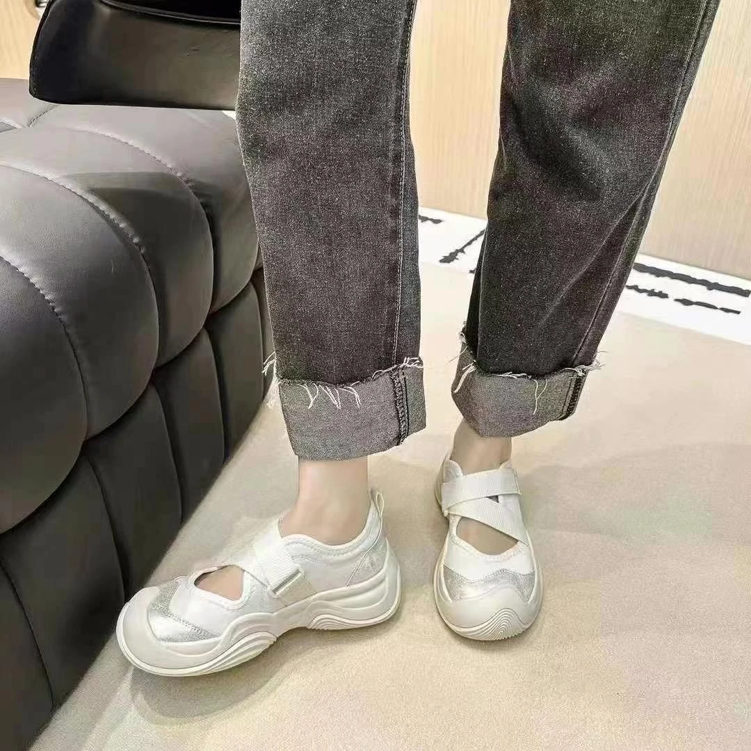 新款气质休闲简约平底魔术贴休闲鞋X10661