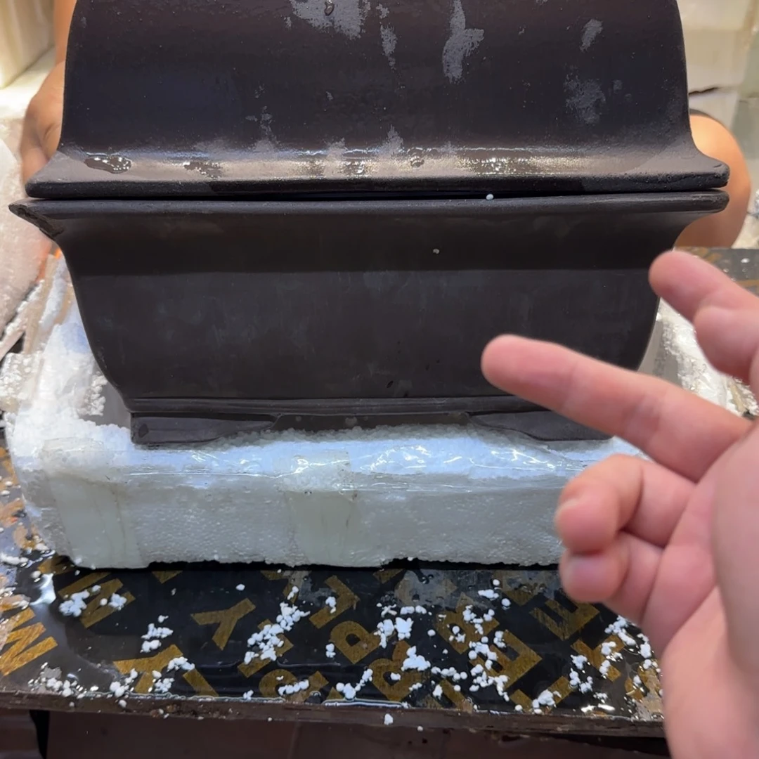 紫砂花盆口径26.18.10口径