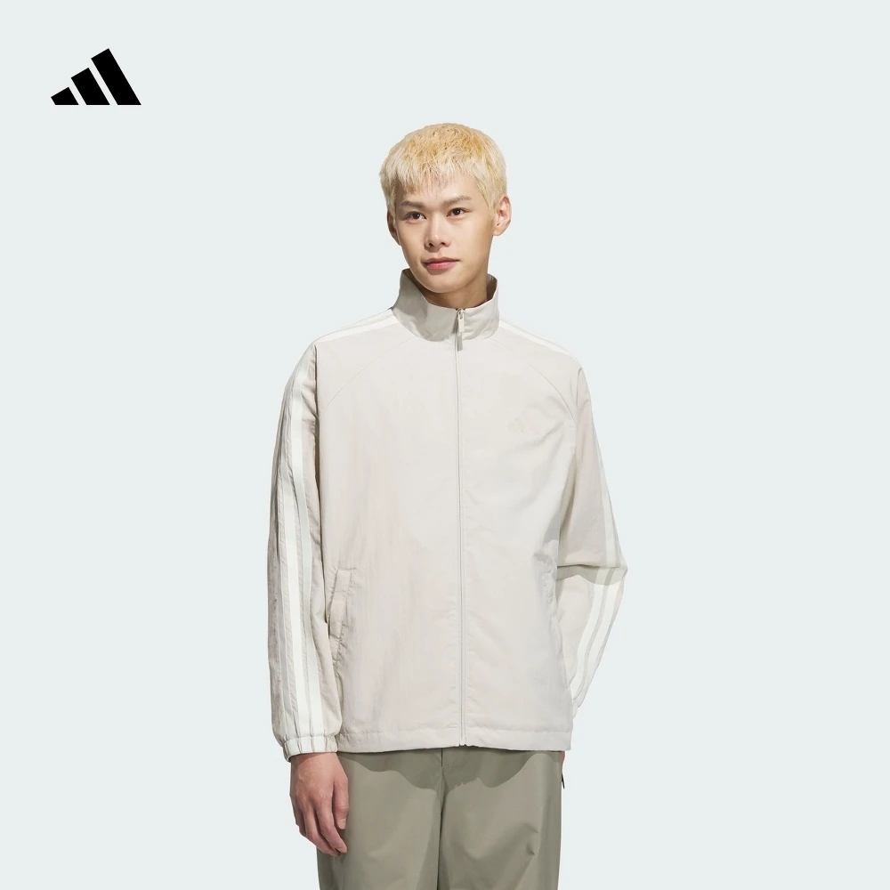 阿迪达斯官方 宽松插肩袖三条纹夹克外套男春季新款adidas KC3894