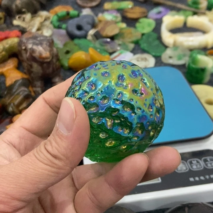 白玉菩提吊坠摆件