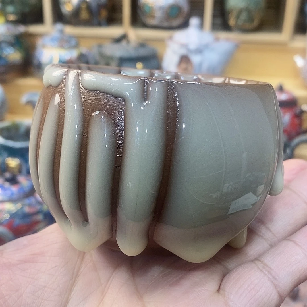 粗陶志野柴烧茶器