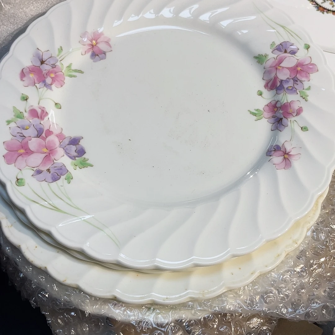 手工艺品琉璃5只大盘子