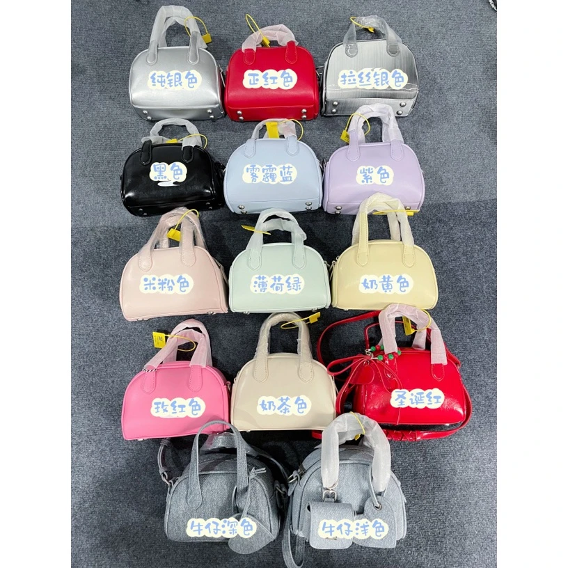 中心哭哭喊波士顿小号斜挎包多巴胺彩色包包crying手提单肩斜挎包