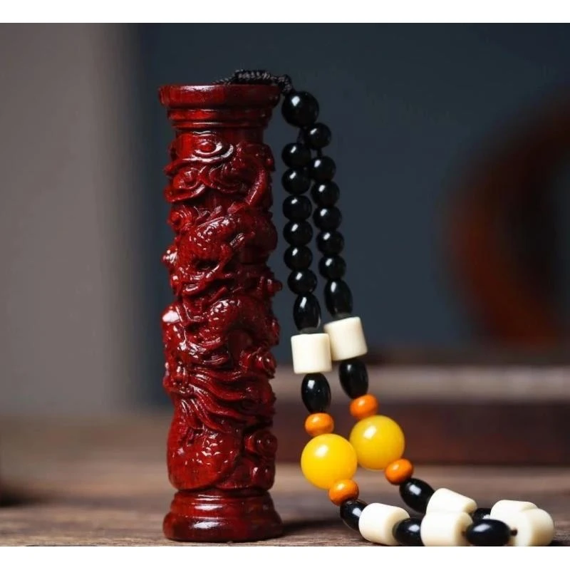 YZ L012 006  精品手串   小叶紫檀盘龙柱(无礼盒)