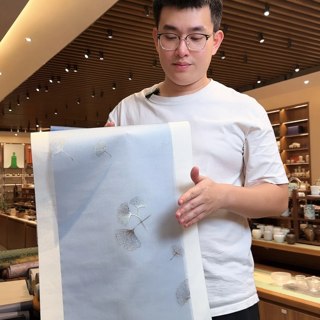 三米茶席白底茶席