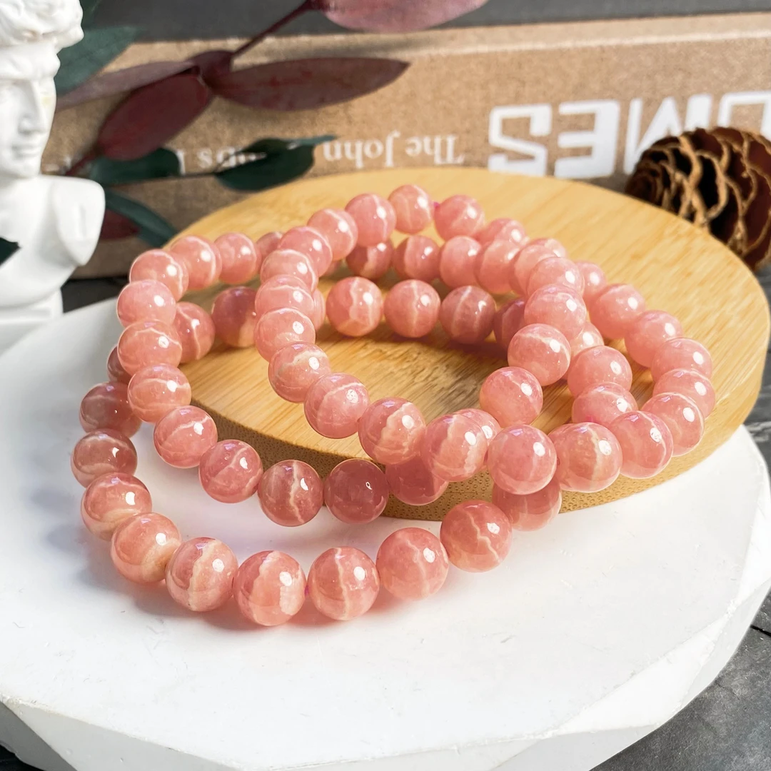 【书记甄选】天然红纹石单圈手链 多样性发一件 约8mm GD1446