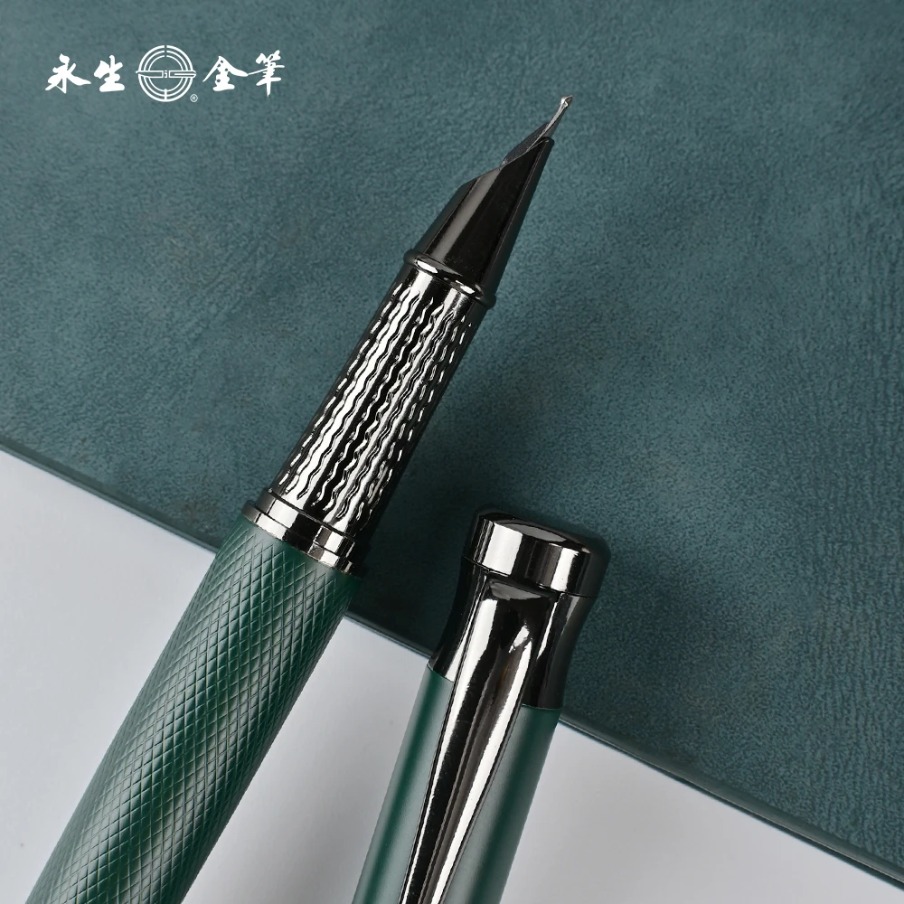 0.6mm小长刀研笔尖永生钢笔铜杆书法练字笔美工笔商务办公礼品笔