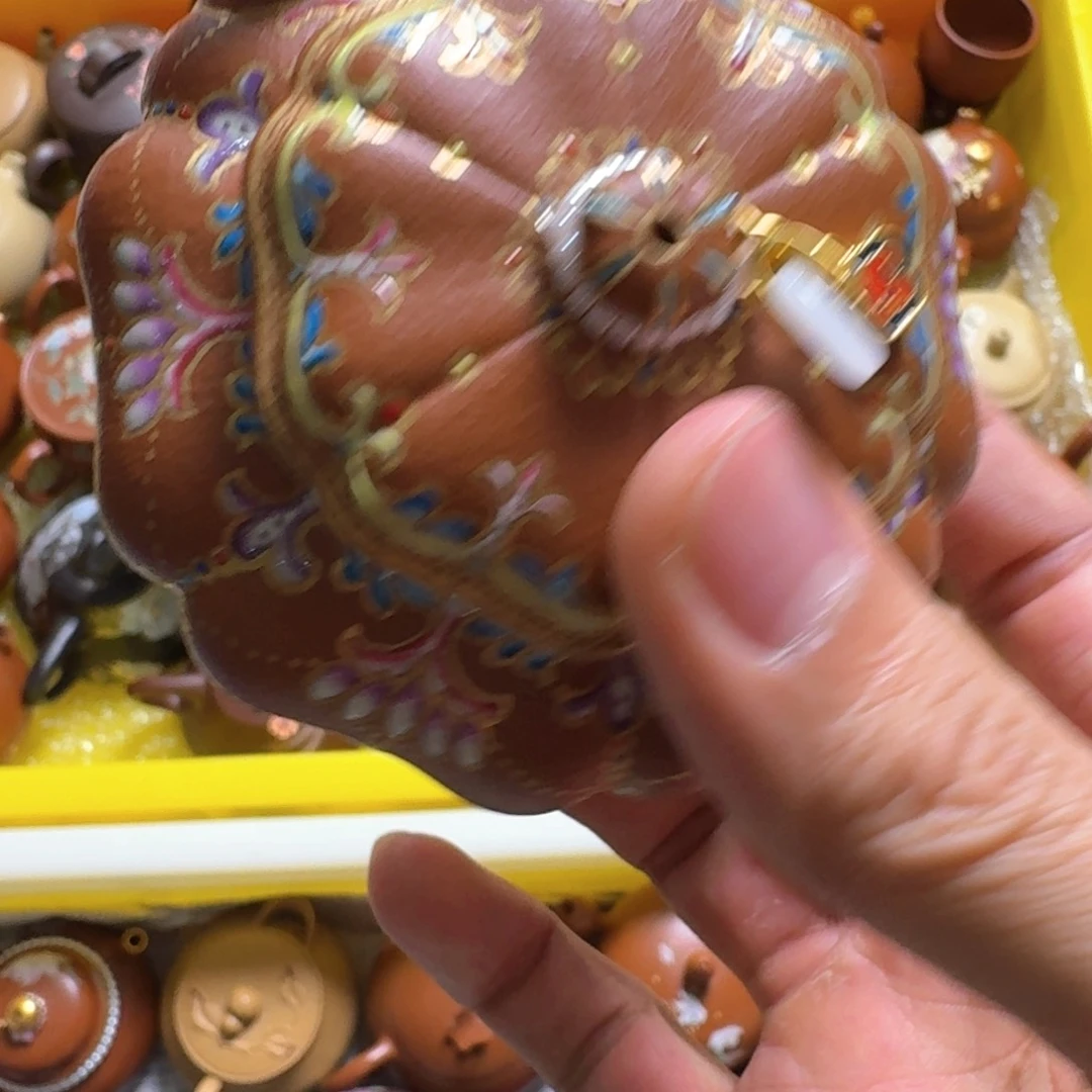 茶壶紫砂风*停宜兴紫砂壶葵仿古