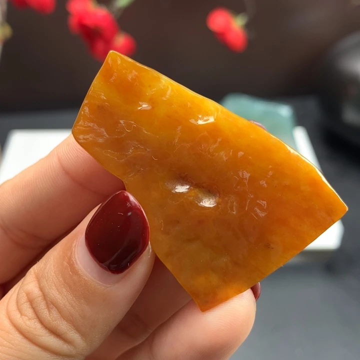 定制翡翠未镶嵌黄翡
