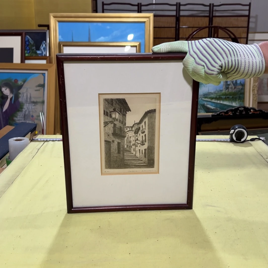 绘画乱*师屏风框画茶空间设计