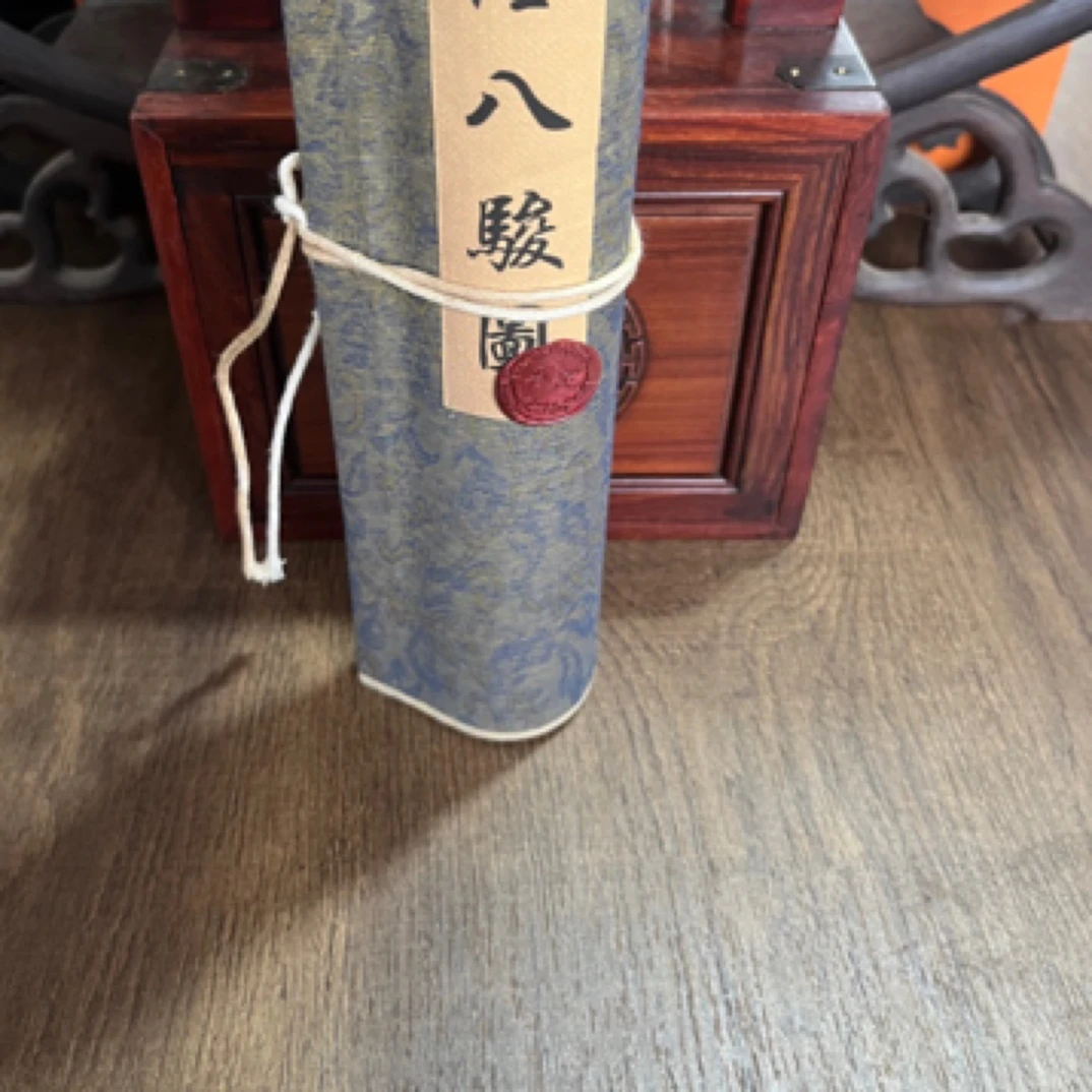 【闪购商品】木盒摆件八骏横款4