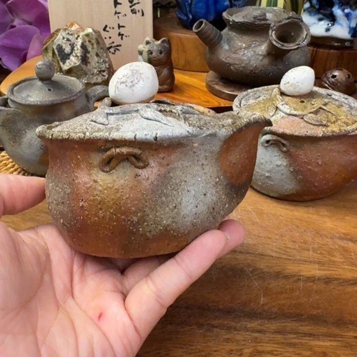 柴岗守备前烧白桃宝瓶福利一口价