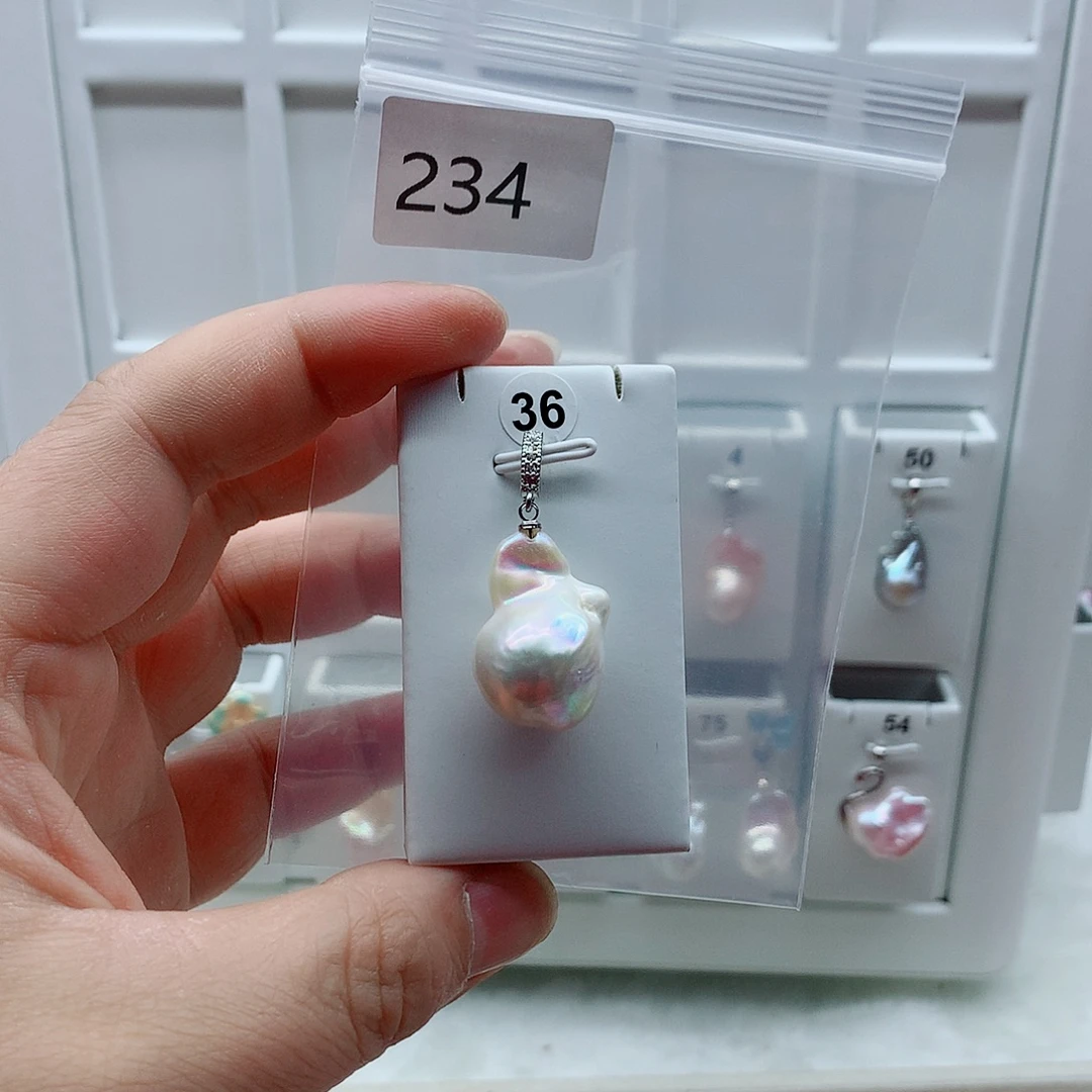 淡水珍珠吊坠(不含链)合金