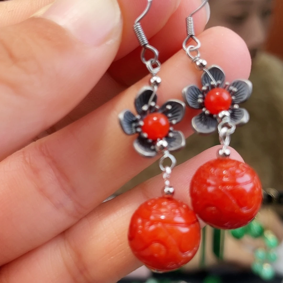 翡翠未镶嵌耳饰饰品